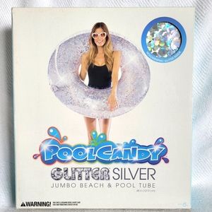 Silver Glitter Pool Tube